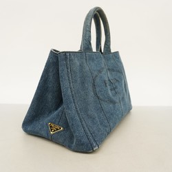 Prada tote bag canapa denim blue ladies