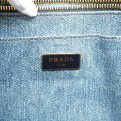 Prada tote bag canapa denim blue ladies