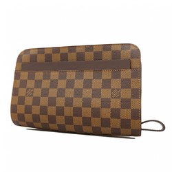 Louis Vuitton Clutch Bag Damier Saint N51993 Ebene Men's