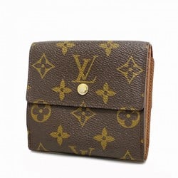 Louis Vuitton Tri-fold Wallet Monogram Portefeuille Elise M61654 Brown Men's Women's