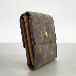 Louis Vuitton Tri-fold Wallet Monogram Portefeuille Elise M61654 Brown Men's Women's