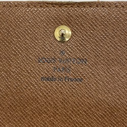 Louis Vuitton Tri-fold Wallet Monogram Portefeuille Elise M61654 Brown Men's Women's