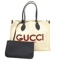 Gucci Tote Bag 772176 Canvas Beige Women's