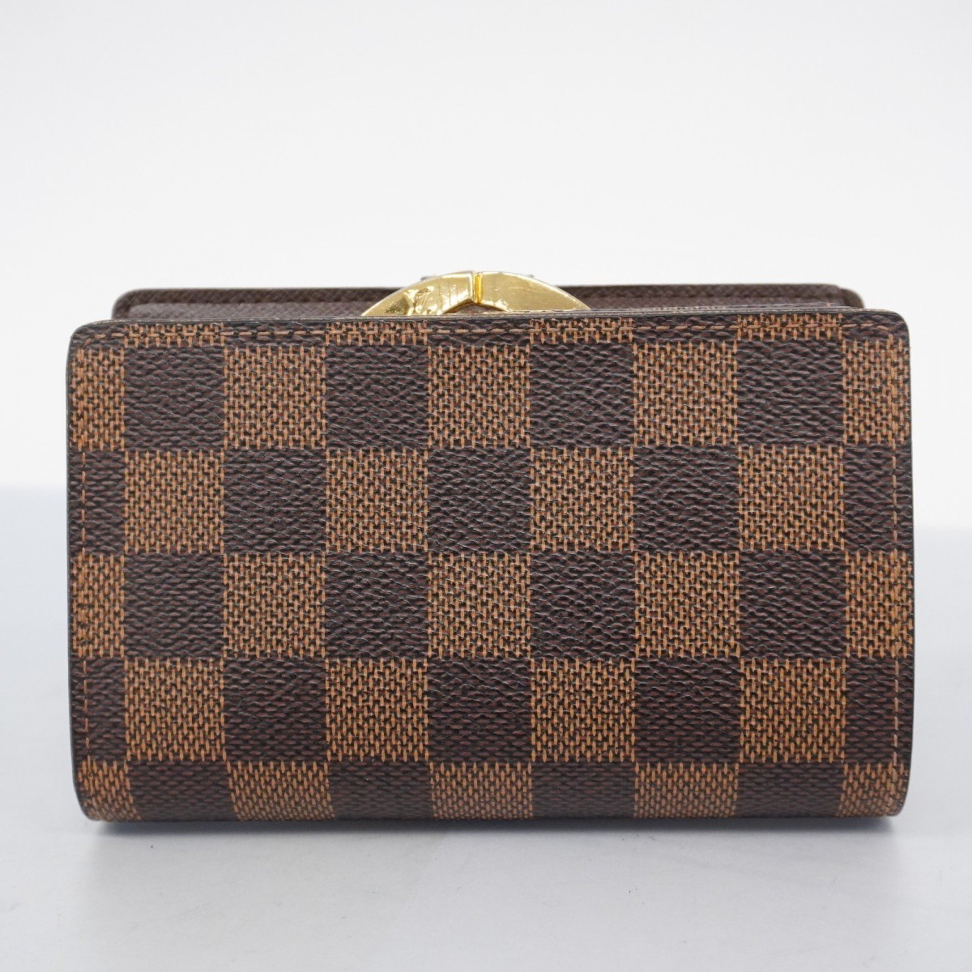 Louis Vuitton Wallet Damier Portefeuille Vienne N61674 Ebene Ladies