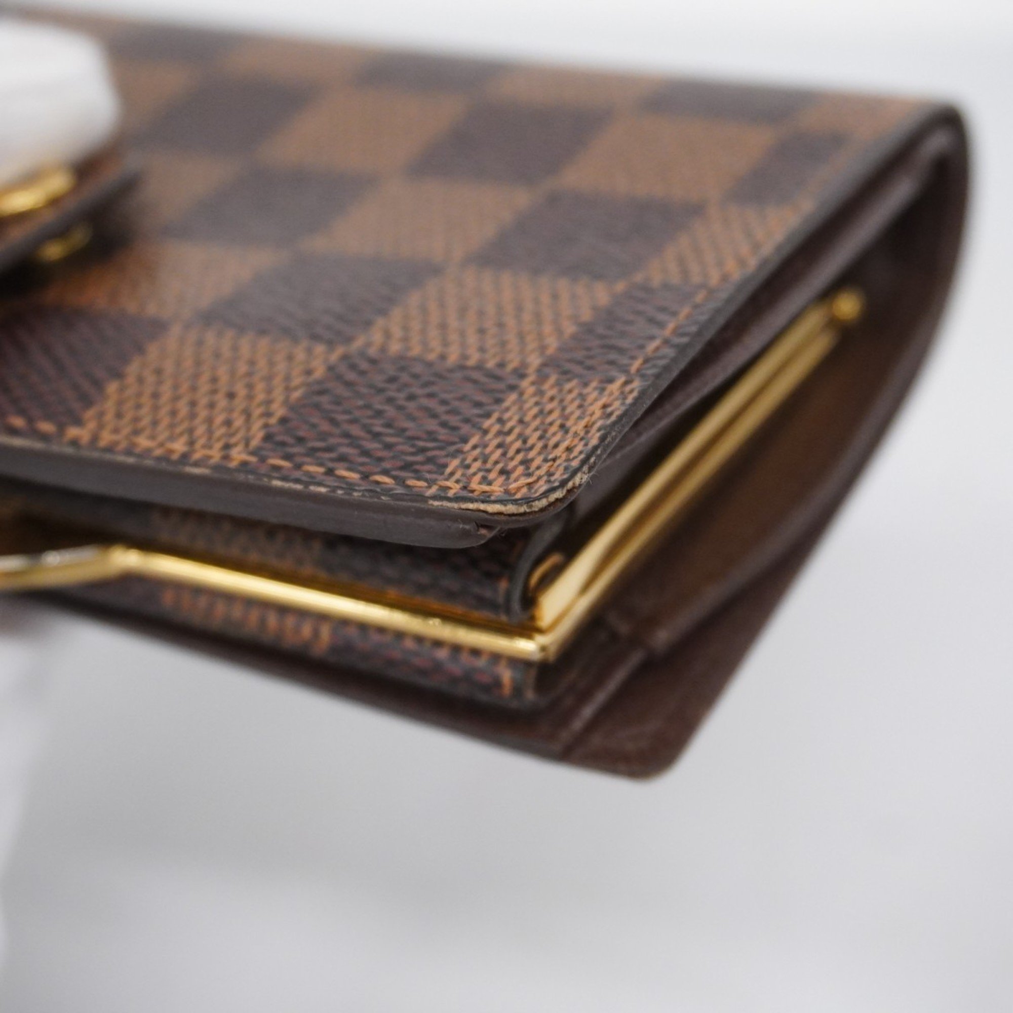 Louis Vuitton Wallet Damier Portefeuille Vienne N61674 Ebene Ladies