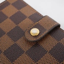 Louis Vuitton Wallet Damier Portefeuille Vienne N61674 Ebene Ladies