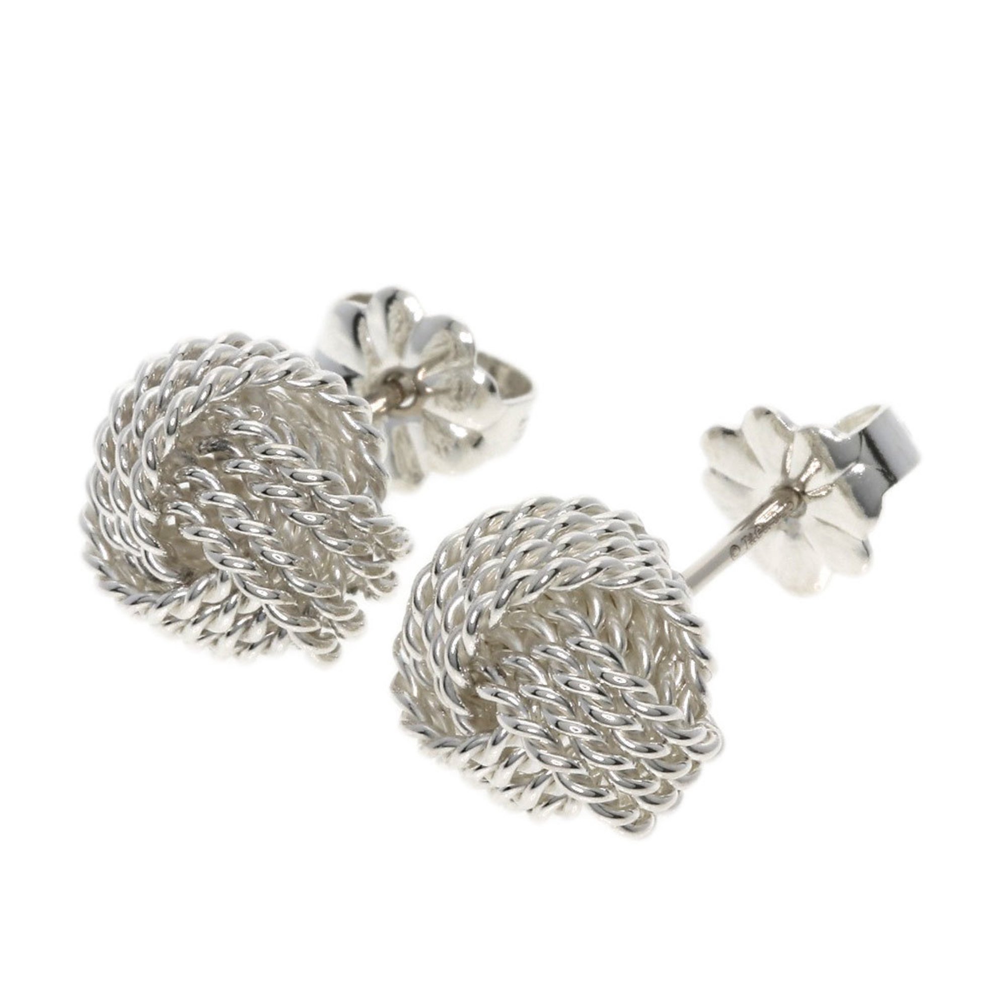 Tiffany Somerset mesh ball earrings, silver, for women, TIFFANY&Co.