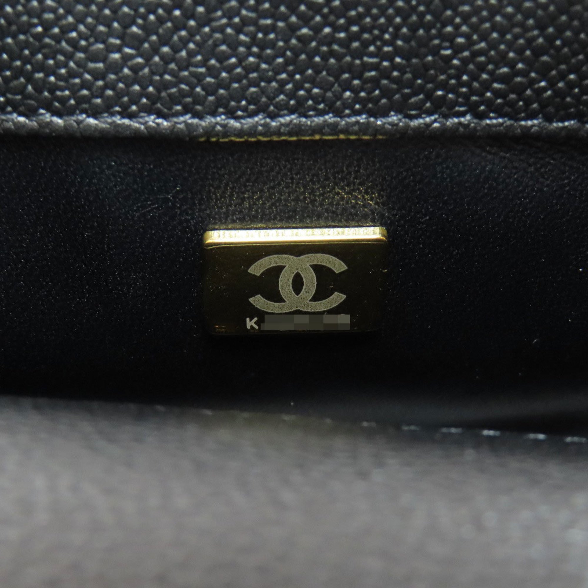 Chanel Chain Shoulder Coco Mark Bag Caviar Skin Women's CHANEL