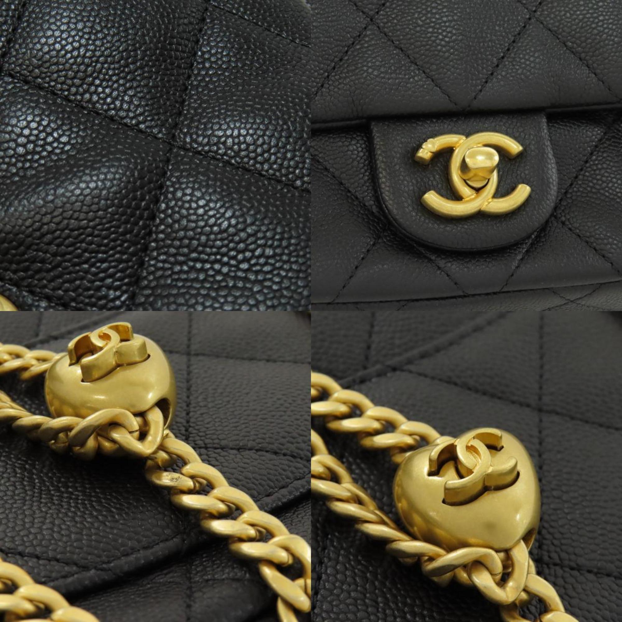 Chanel Chain Shoulder Coco Mark Bag Caviar Skin Women's CHANEL