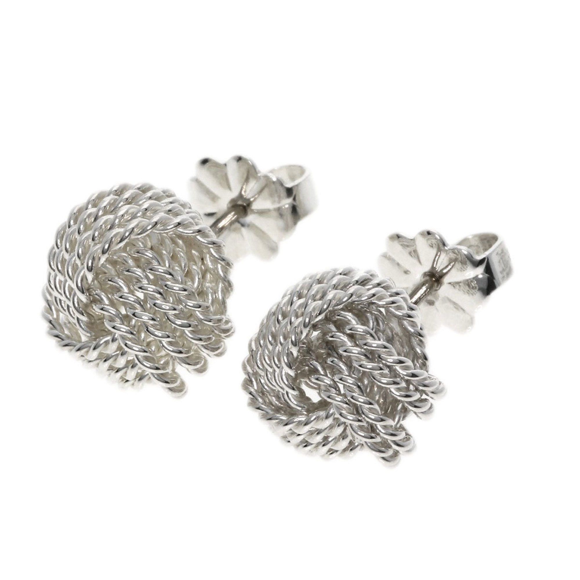 Tiffany Somerset mesh ball earrings, silver, for women, TIFFANY&Co.