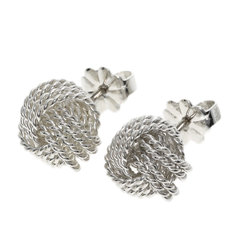 Tiffany Somerset mesh ball earrings, silver, for women, TIFFANY&Co.