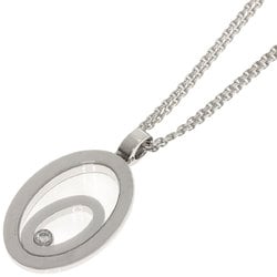 Chopard Happy Spirit Diamond Necklace K18 White Gold for Women