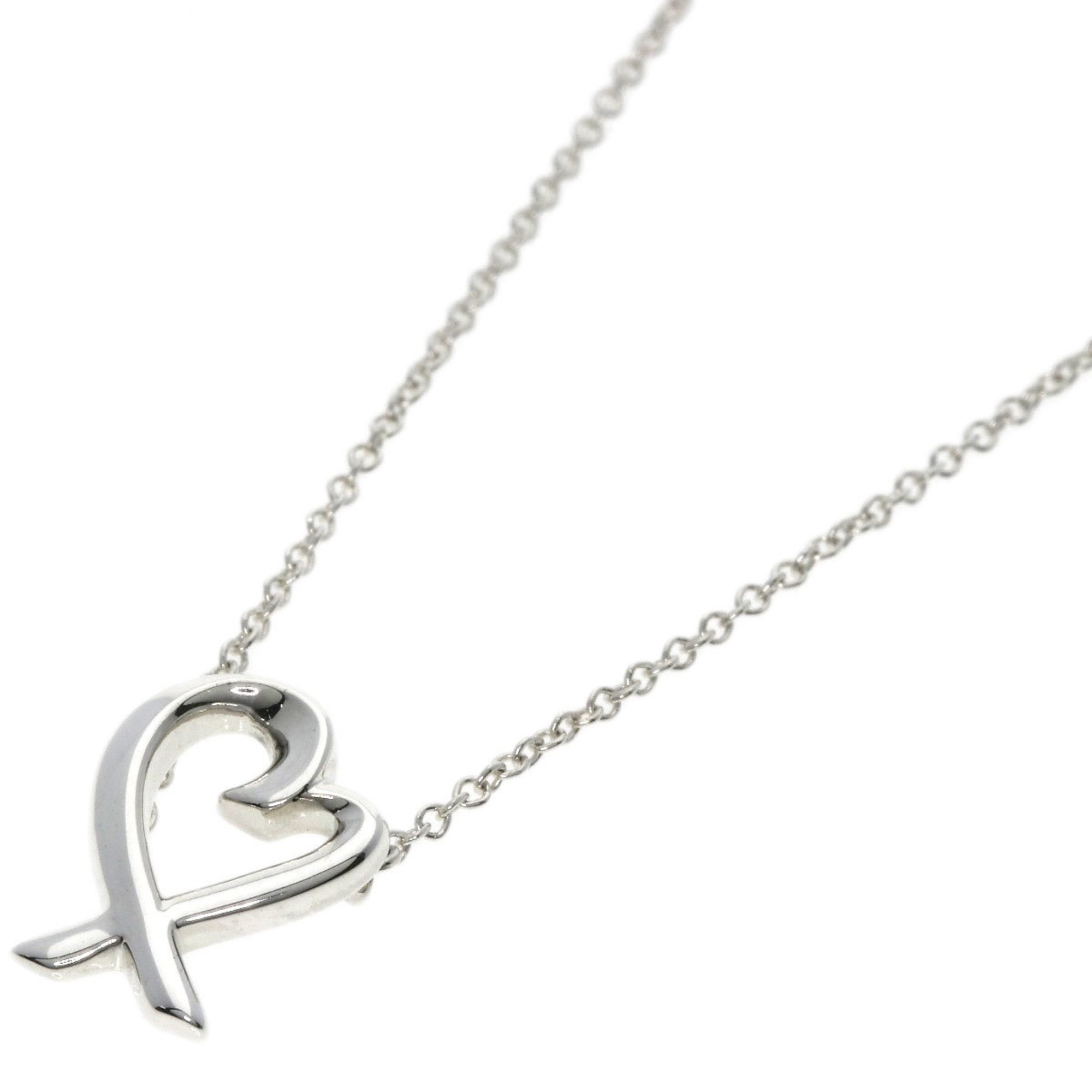 Tiffany Loving Heart Necklace Silver Women's TIFFANY&Co.