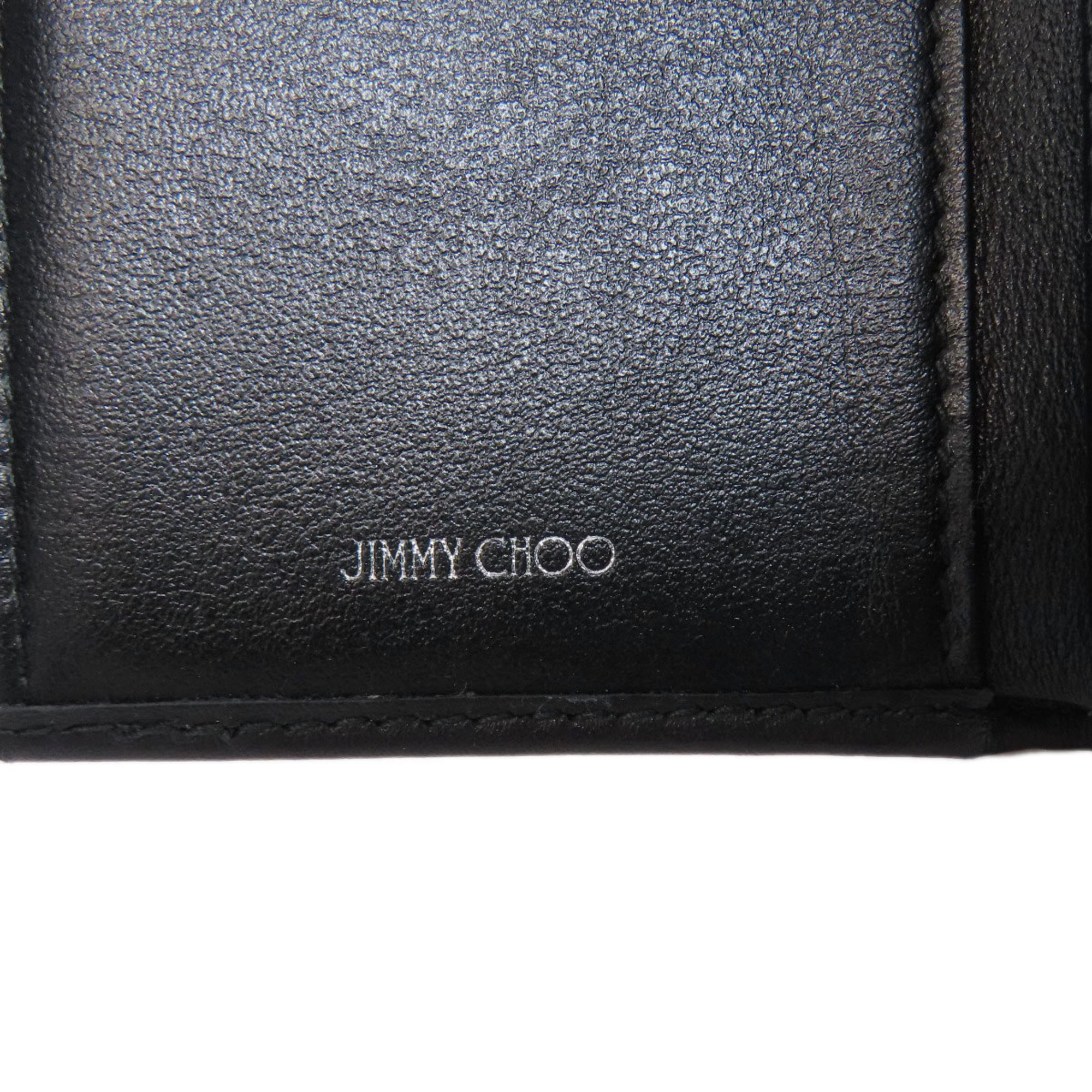 Jimmy Choo Star Motif Bi-fold Wallet Leather Women's