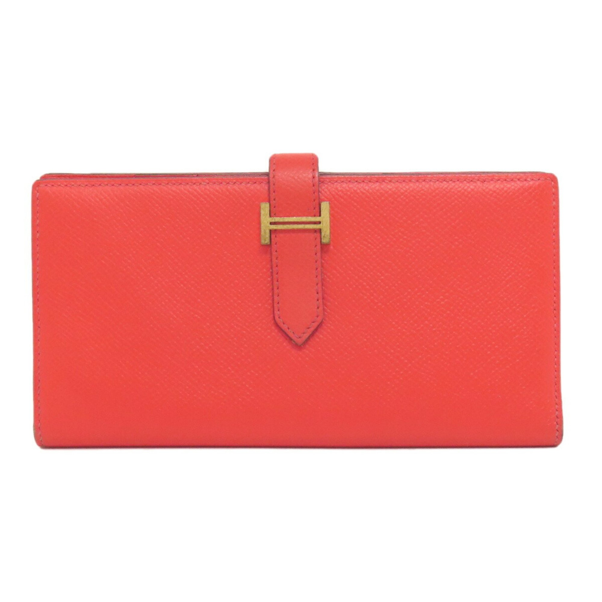 Hermes Bearn Soufflet Long Wallet Epson Women's HERMES