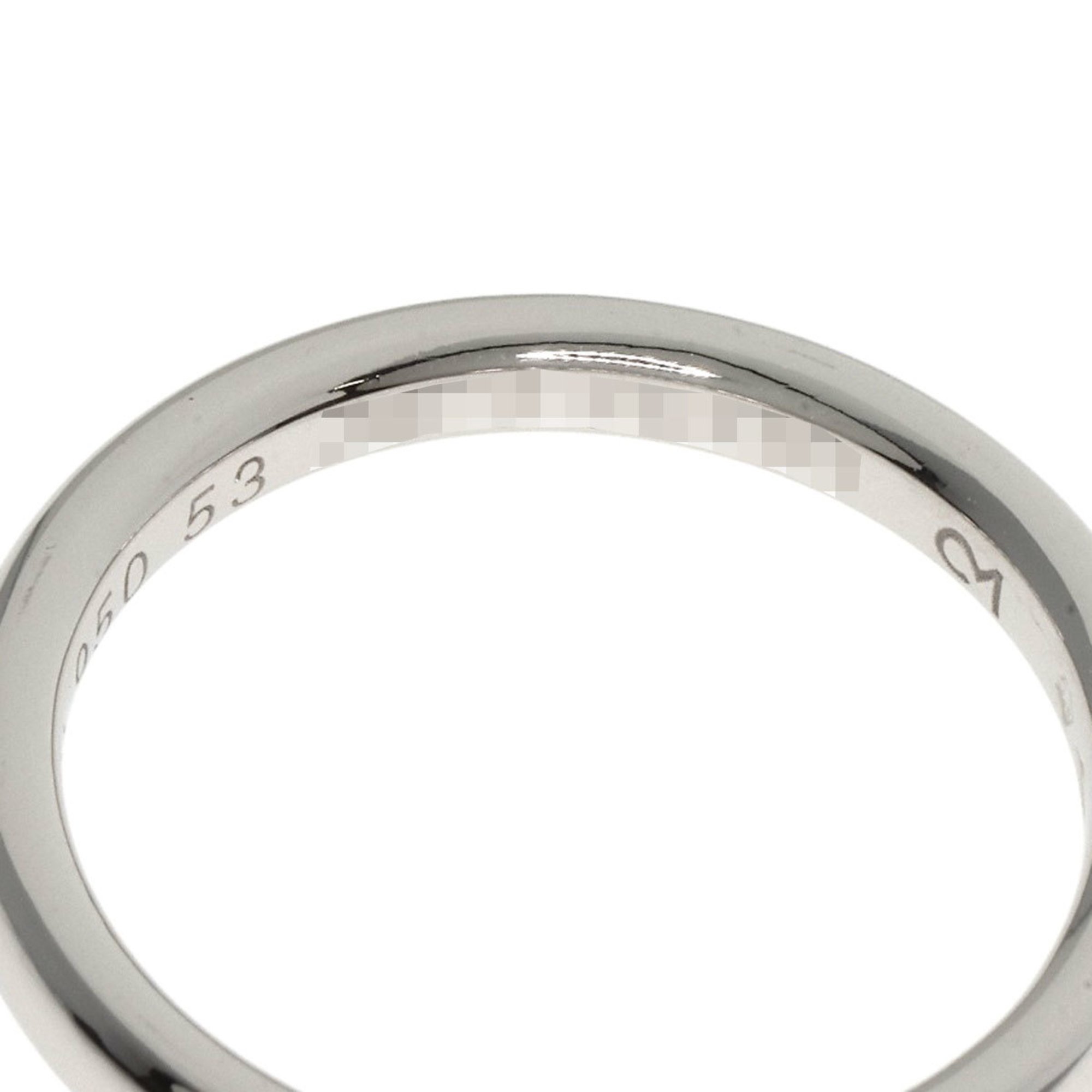 Van Cleef & Arpels Tendremont Wedding #53 Ring, Platinum PT950, Women's,