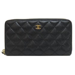 Chanel Matelasse Coco Mark Long Wallet Caviar Skin Women's CHANEL