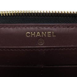 Chanel Matelasse Coco Mark Long Wallet Caviar Skin Women's CHANEL