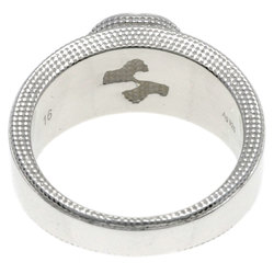 Gucci Interlocking G #16 Ring, Silver, Women's, GUCCI