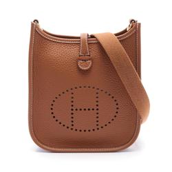 Hermes HERMES Evelyn TPM Gold Shoulder Bag Taurillon Clemence Women's Brown H069426CC