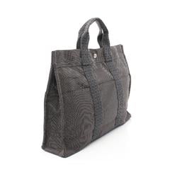 Hermes HERMES Air Line MM Tote Bag Nylon Canvas Men's Women's Gray