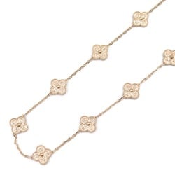 Van Cleef & Arpels Alhambra 10P motif necklace, K18PG (pink gold), women's, gold, VCARN9T100