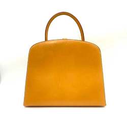 Hermes Bag Dalvi MM Natural Brown Handbag One Handle Women's Box Calf Leather HERMES