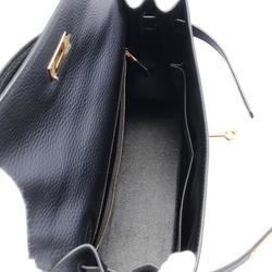 Hermes Kelly 32 Handbag Bag Cushvel Women's Black