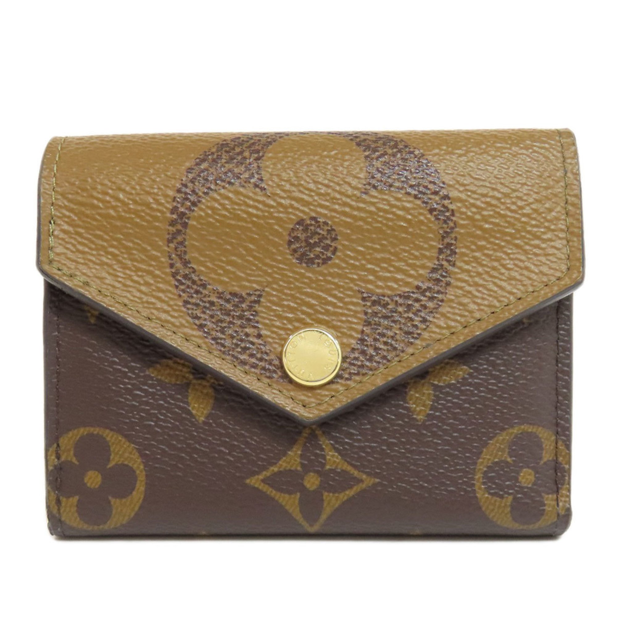 Louis Vuitton M80725 Zoe Bi-fold Wallet Monogram Reverse Women's LOUIS VUITTON