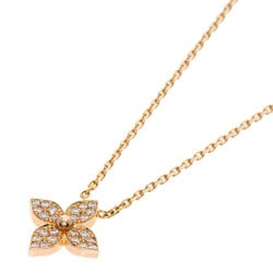 Louis Vuitton Pendant Star Blossom Diamond Q93710 Necklace K18 Pink Gold Women's LOUIS VUITTON