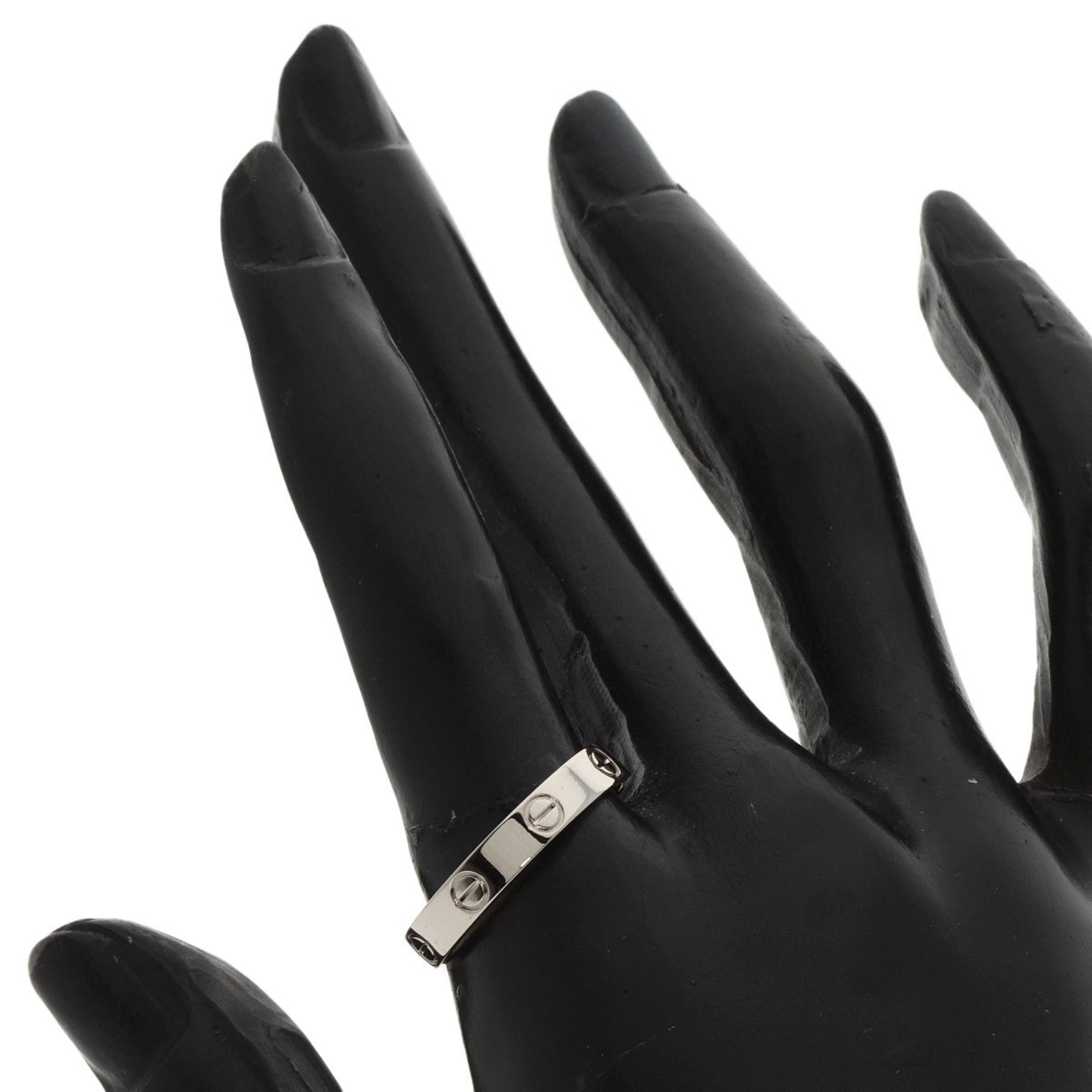 Cartier Love Ring #58 Ring, 18K White Gold, Women's, CARTIER