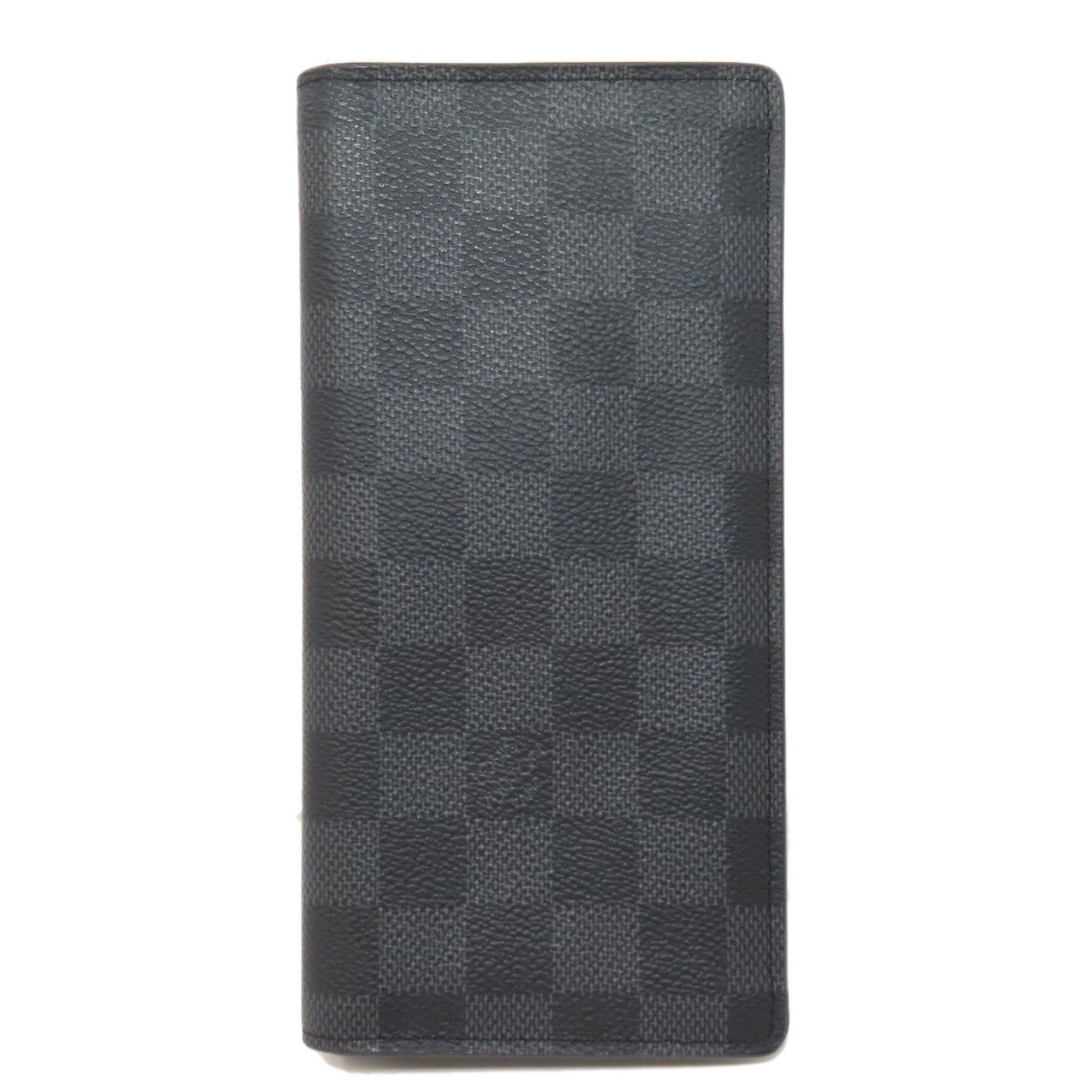 Louis Vuitton N62665 Portefeuille Brazza Long Wallet Damier Canvas Men's LOUIS VUITTON