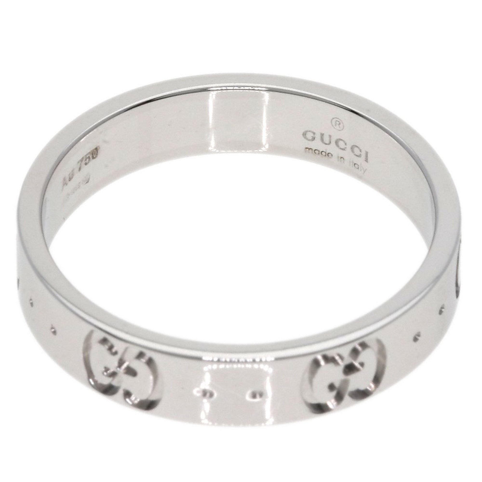 Gucci Icon #13 Ring, 18K White Gold, Women's, GUCCI