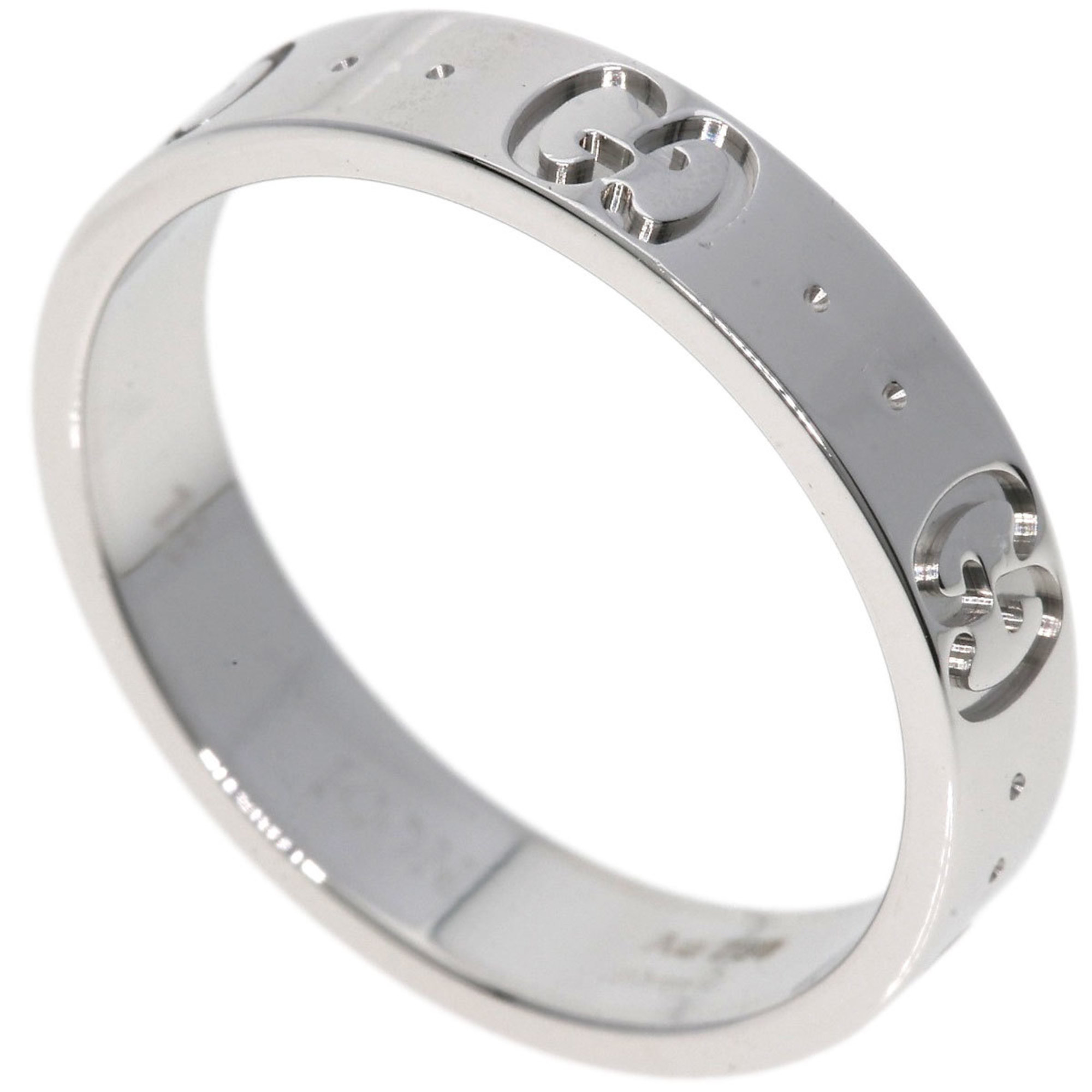 Gucci Icon #13 Ring, 18K White Gold, Women's, GUCCI