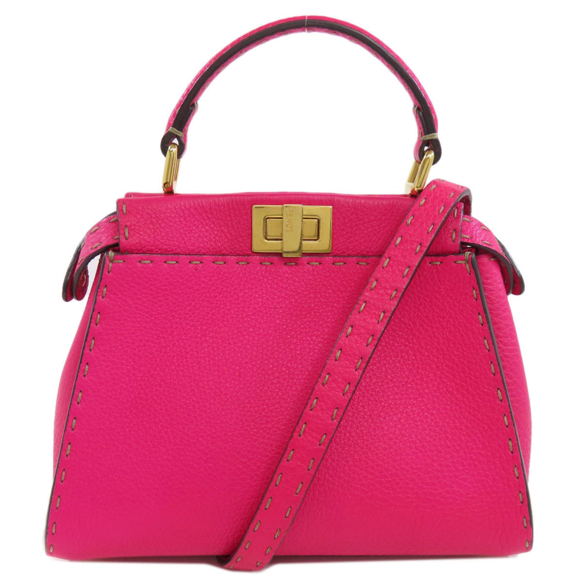 FENDI Peekaboo handbag in calf leather for women