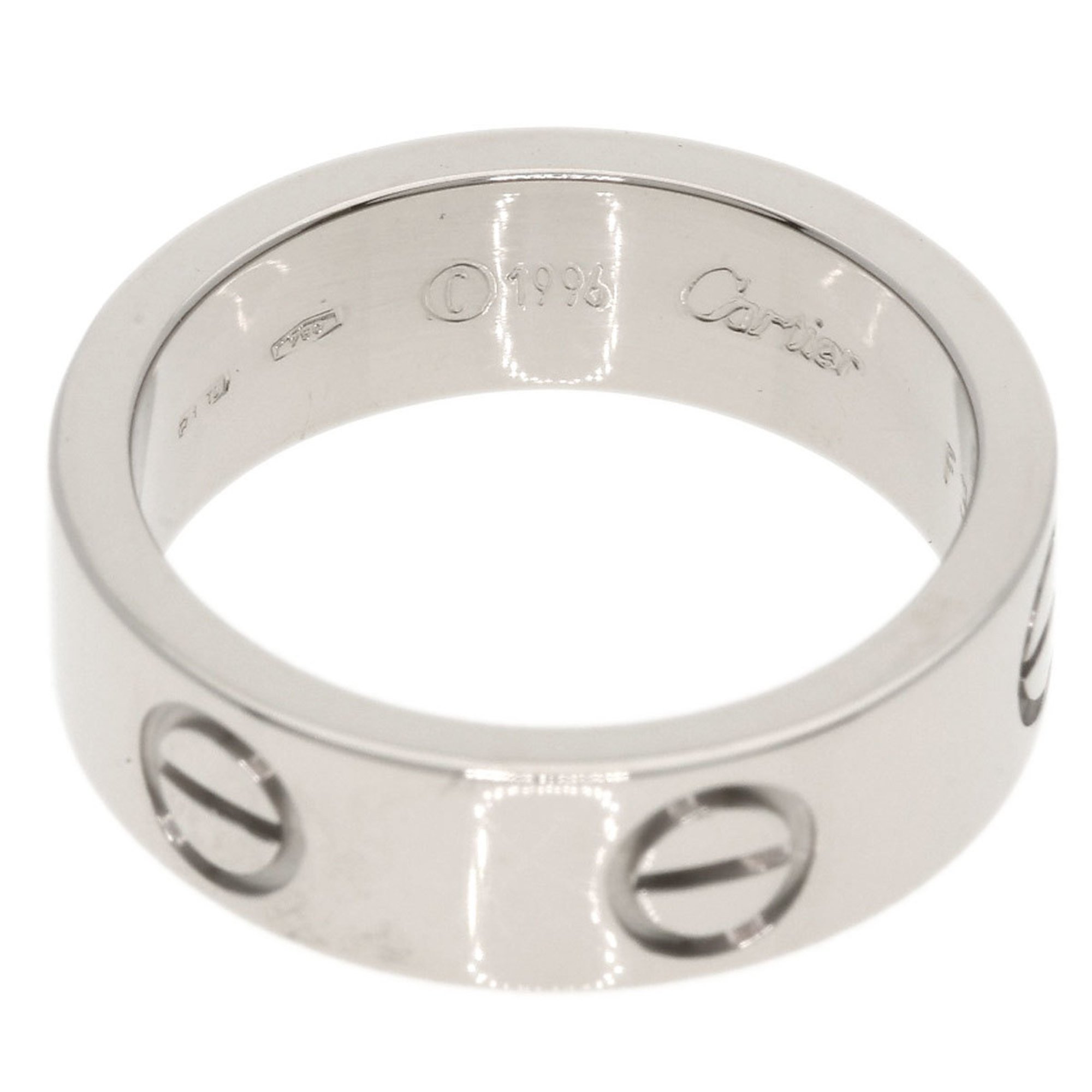 Cartier Love Ring #50 Ring, 18K White Gold, Women's, CARTIER