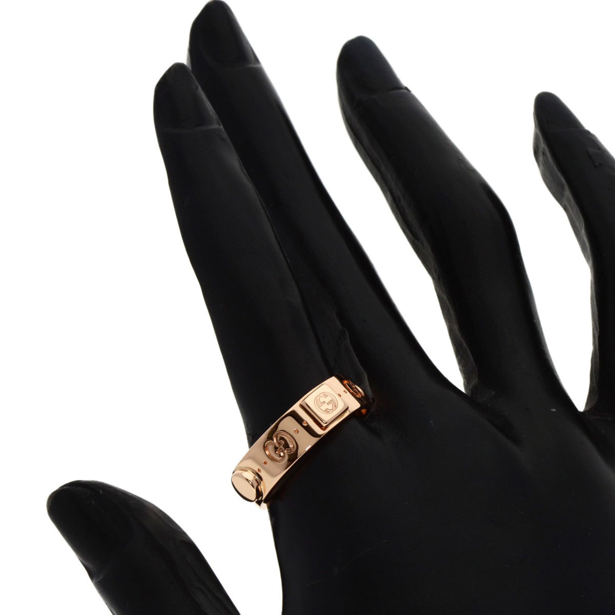 Gucci Icon Studs #19 Ring, 18K Pink Gold, Women's, GUCCI