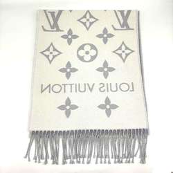 Louis Vuitton Scarf LV Essential Wool Stole Grey Monogram M77727 LOUIS VUITTON