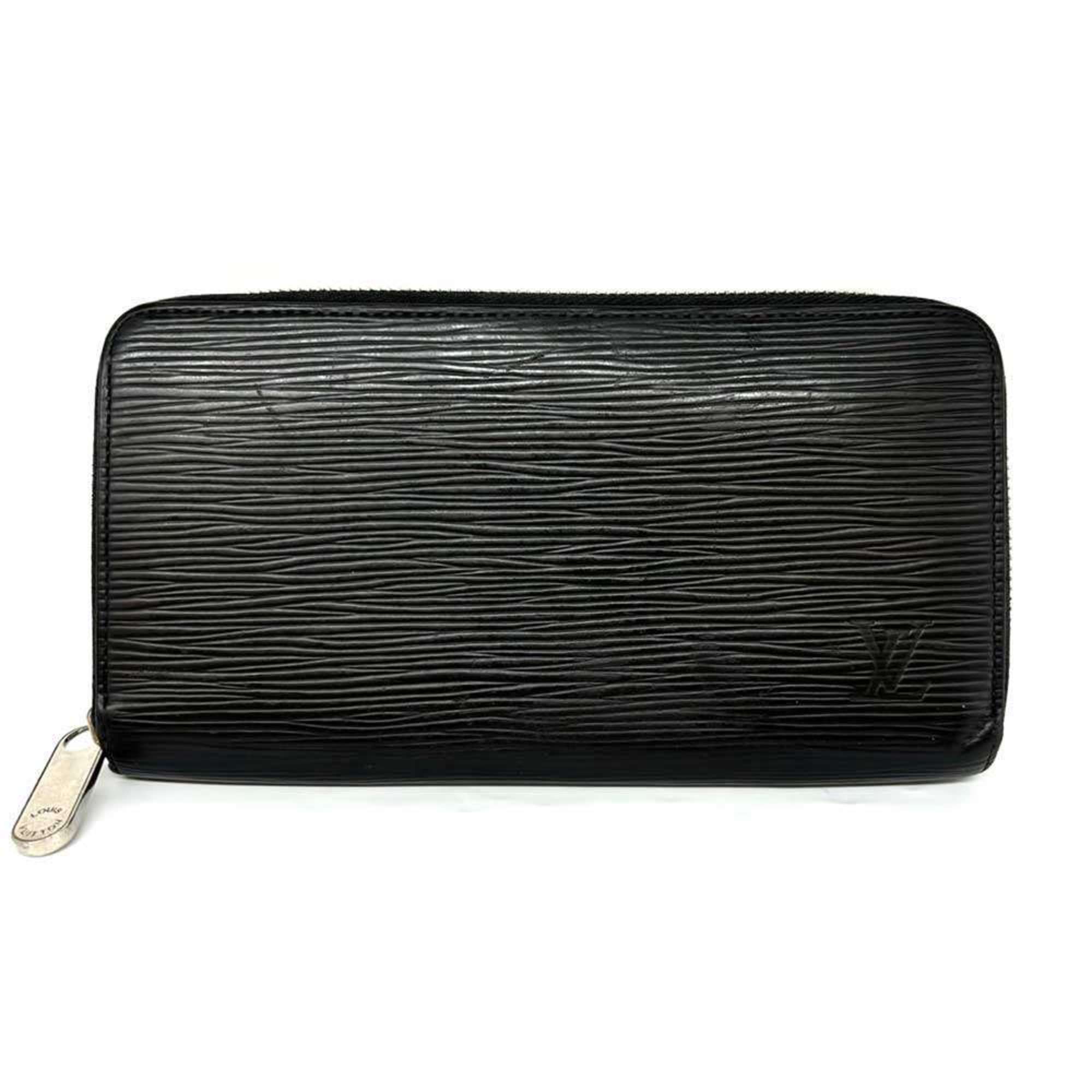 Louis Vuitton Zippy Wallet Long Epi Leather Black Round M68755 LOUIS VUITTON