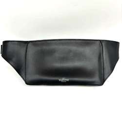 Valentino Body Bag VLTN Leather Black B0719 WJW VALENTINO