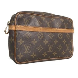 LOUIS VUITTON Compiegne 23 handbag, second bag, men's, Monogram canvas, brown, M51847