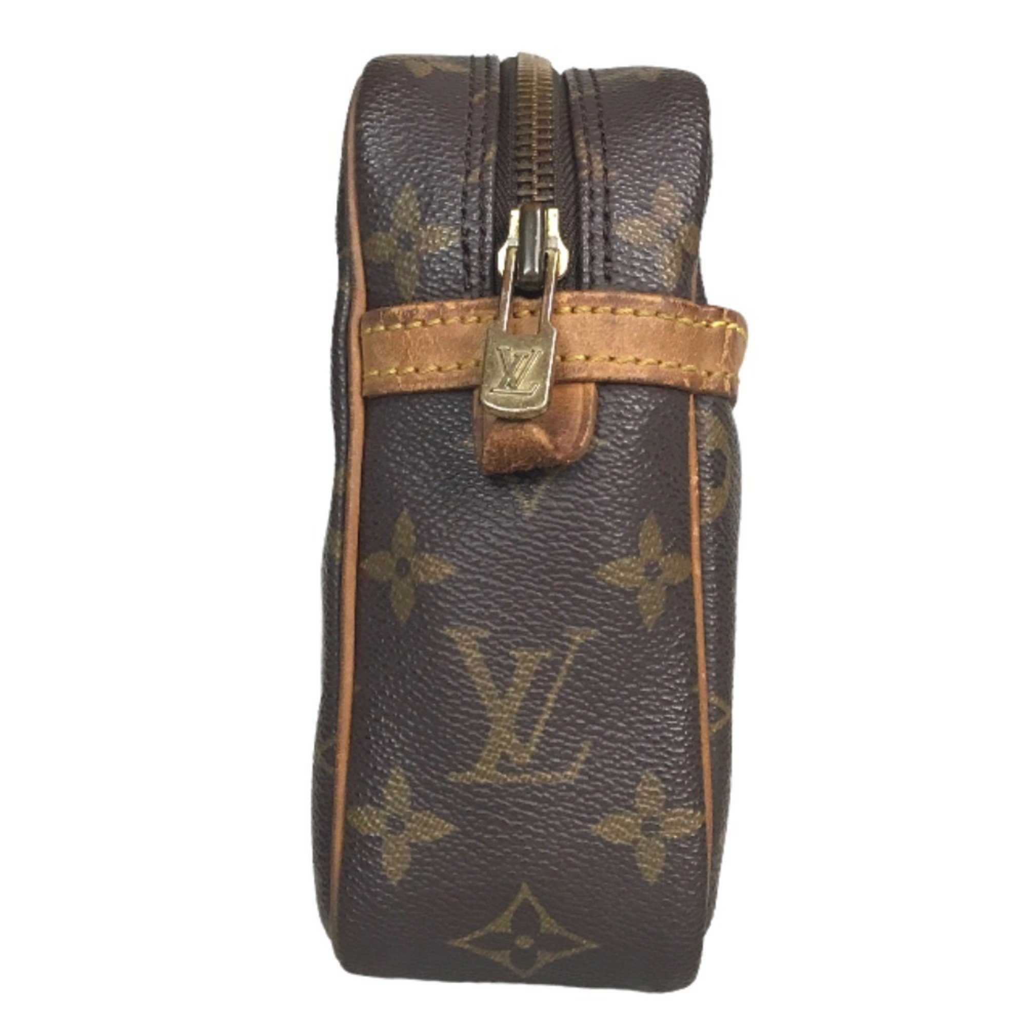 LOUIS VUITTON Compiegne 23 handbag, second bag, men's, Monogram canvas, brown, M51847