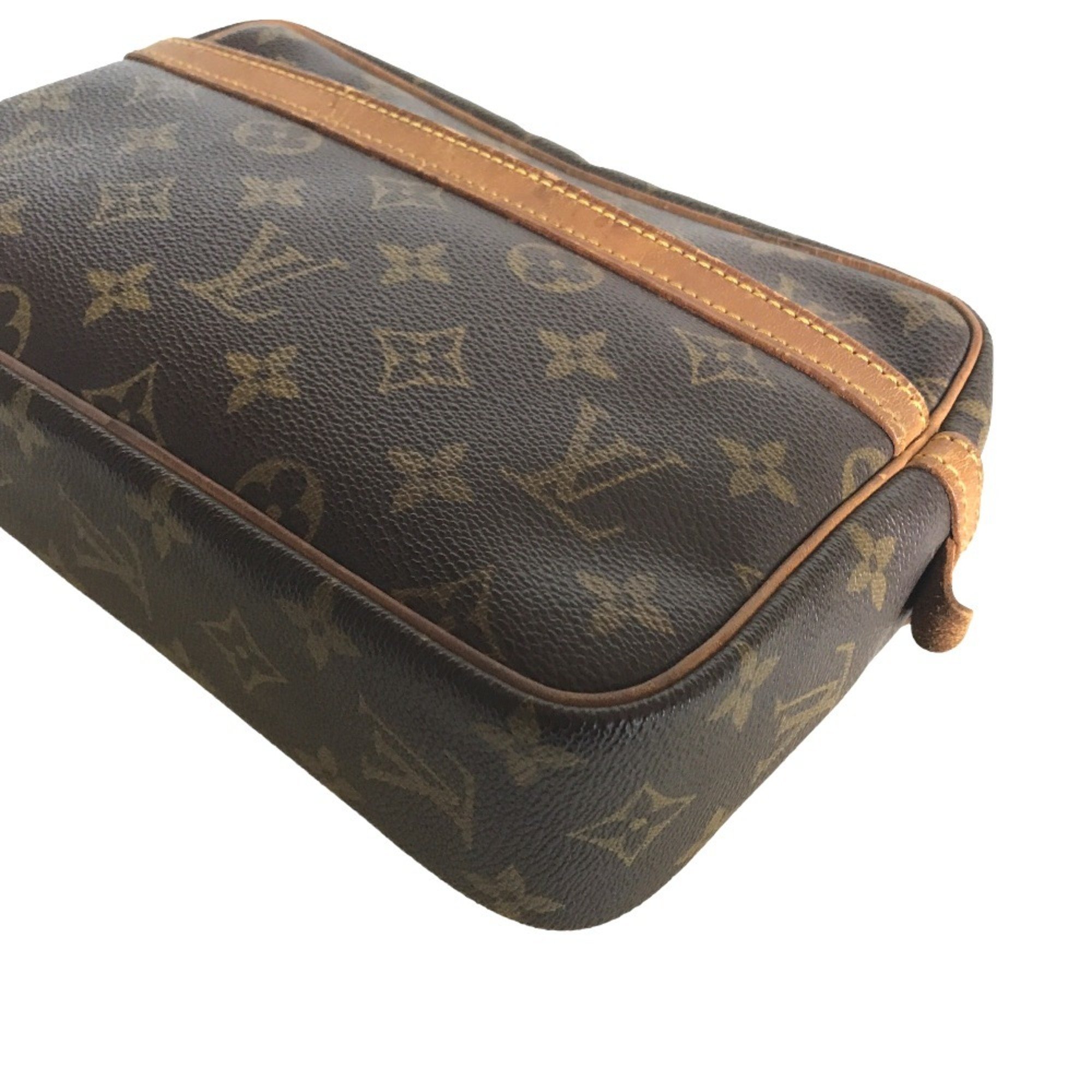 LOUIS VUITTON Compiegne 23 handbag, second bag, men's, Monogram canvas, brown, M51847