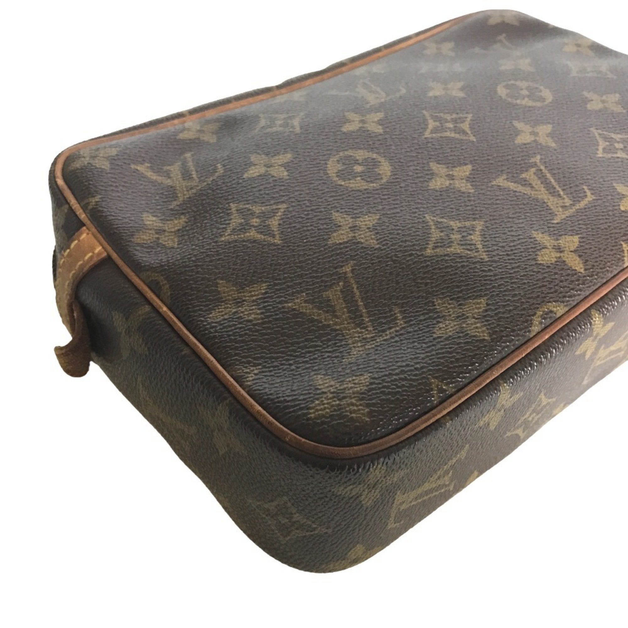 LOUIS VUITTON Compiegne 23 handbag, second bag, men's, Monogram canvas, brown, M51847