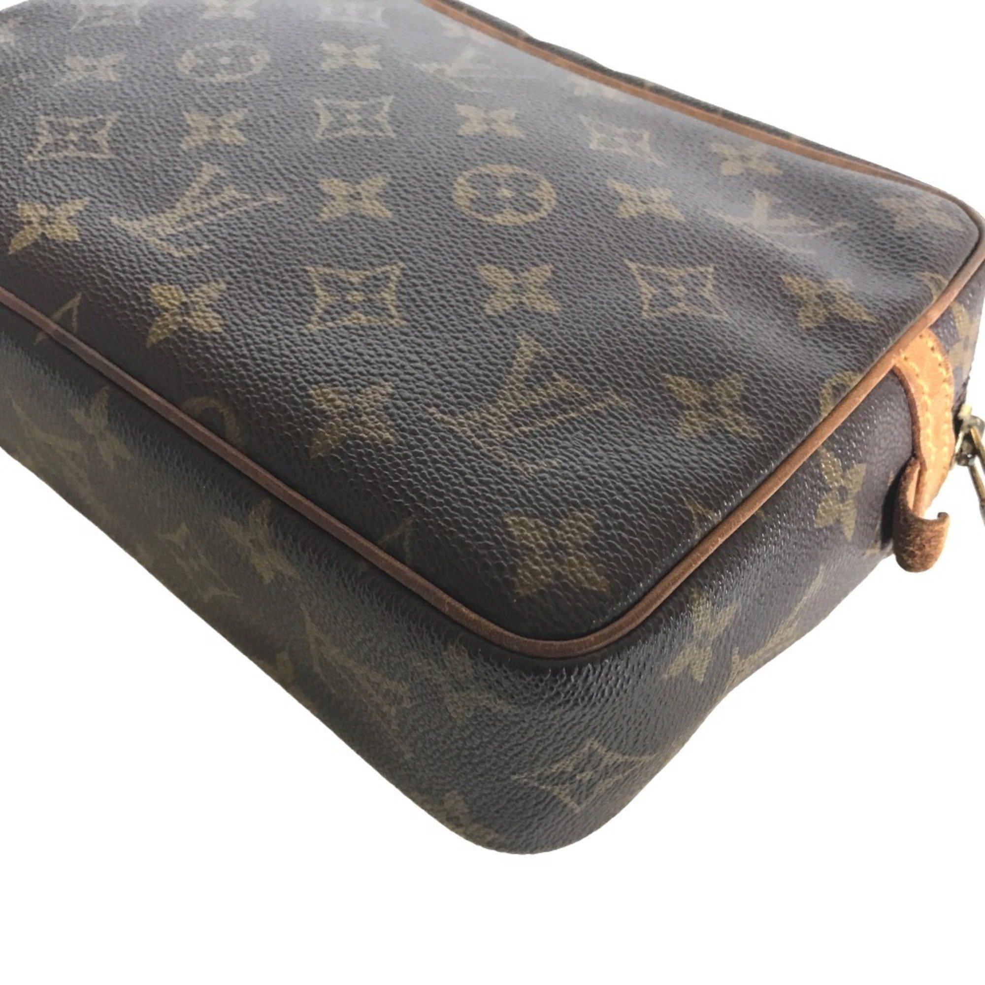 LOUIS VUITTON Compiegne 23 handbag, second bag, men's, Monogram canvas, brown, M51847