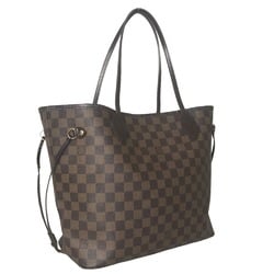 LOUIS VUITTON Louis Vuitton Neverfull MM Handbag Tote Bag Women's Damier Canvas Brown M40156