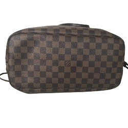 LOUIS VUITTON Louis Vuitton Neverfull MM Handbag Tote Bag Women's Damier Canvas Brown M40156