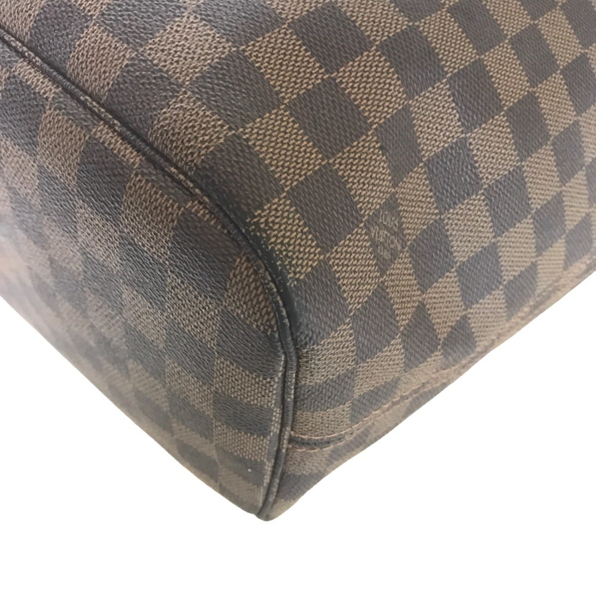 LOUIS VUITTON Louis Vuitton Neverfull MM Handbag Tote Bag Women's Damier Canvas Brown M40156