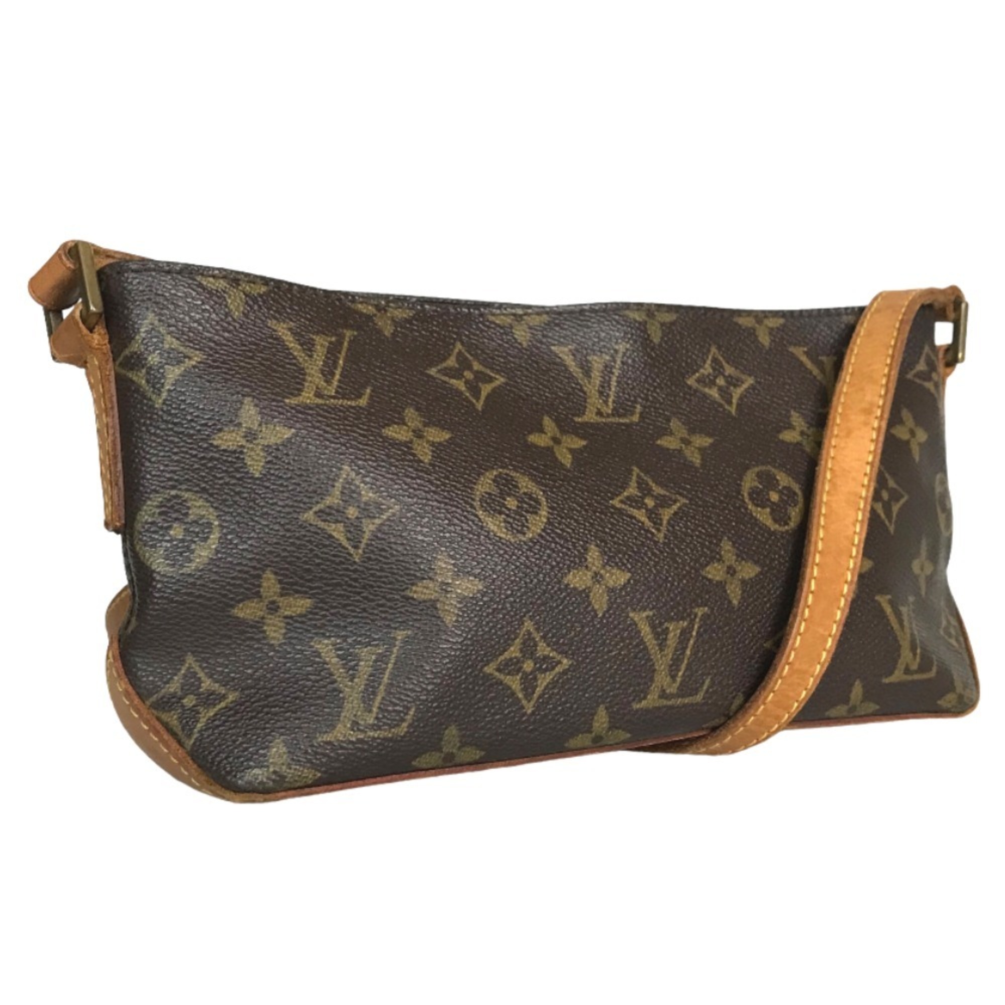 LOUIS VUITTON Louis Vuitton Trotter Crossbody Shoulder Bag Women's Monogram Canvas Brown M51240