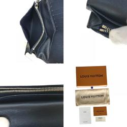 LOUIS VUITTON Louis Vuitton Portefeuille Plaza LV Circle Long Wallet Men's Epi Leather Blue Marine Bifold Navy M67911